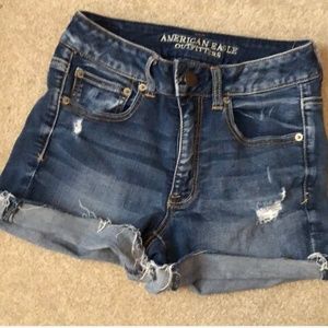 American eagle hi-rise shortie
